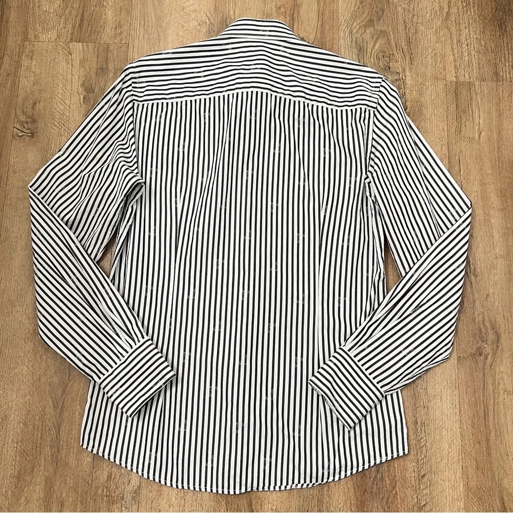 Versace Collection Trend Men’s Stripe Dress Shirt - Picture 4 of 12